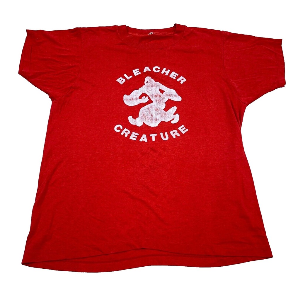 Vintage Screen Stars Shirt Men Large Red 70s 80s Single Stitch Bleacher Creature